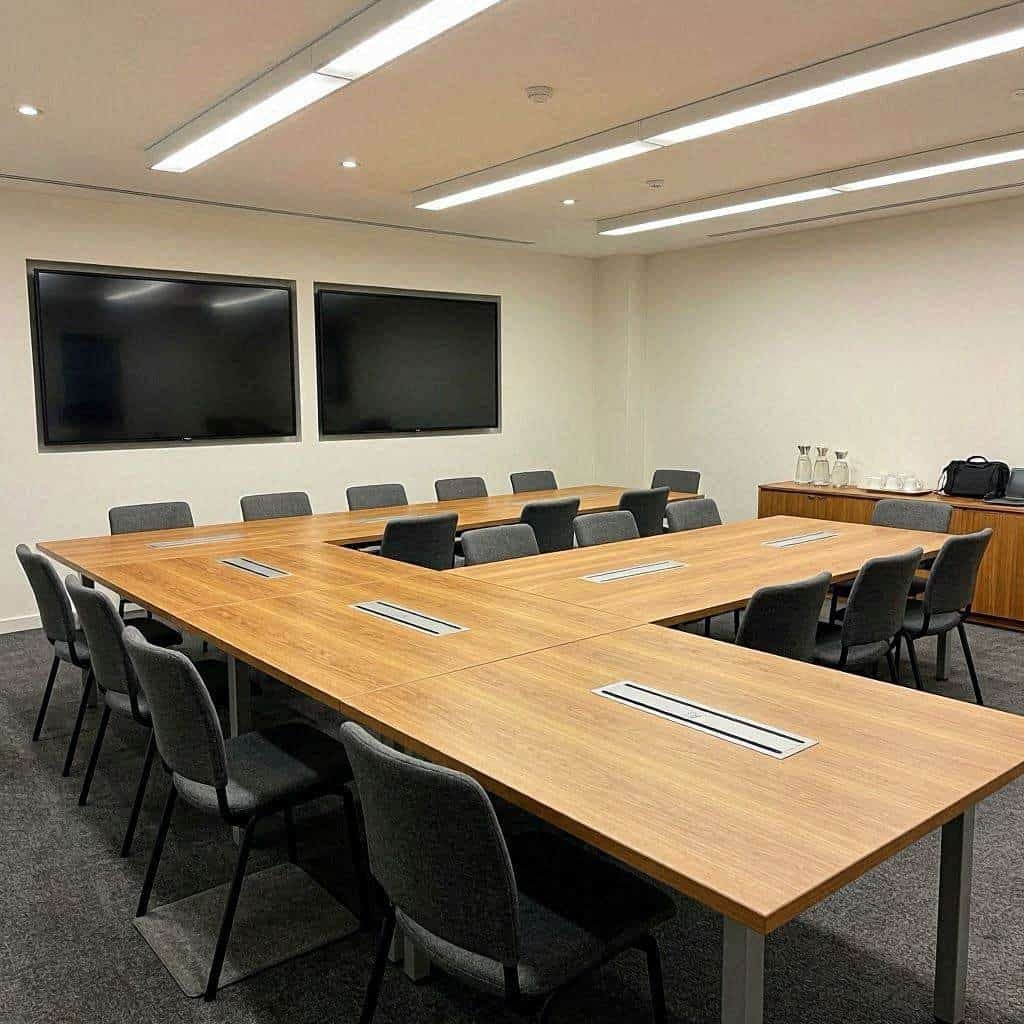 设计团队写字楼办公中的视频会议隔音碰到多终端同时接入应由哪个岗位跟进